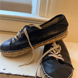 Sam Edelman Black Espadrille Flats